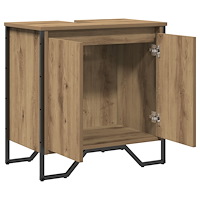 vidaXL Badrumshandfatsskåp Artisan-ek 60x35x50 cm Konstruerat trä