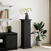 vidaXL Displayställ med förvaring Svart ek 31x30x90 cm Trä