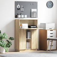 vidaXL Sonoma Ek Datorbord Sonoma ek Spånskiva Medium