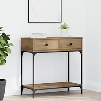vidaXL Konsolbord Artisanek 75x34.5x75 cm Konstruerat trä