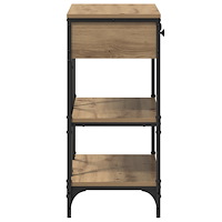 vidaXL Konsolbord Artisan Ek 75x34.5x75 cm Konstruerat trä