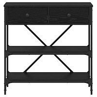 vidaXL Konsolbord Svart ek 75x34,5x75 cm Trä