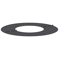 vidaXL Metallkruka Svart Metall 60 x 60 x 1,3 cm Dekorativa Inläggningar