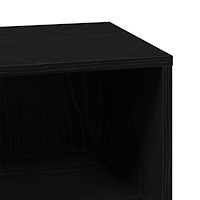 vidaXL Vanity Enhet Svart Ek Konstruerat Trä Medium Svart Ek Vanity