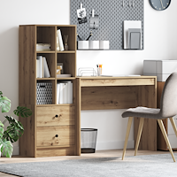 vidaXL Skrivbord med Förvaring Artisan Ek Konstruerat Trä