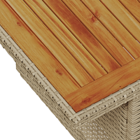 vidaXL 6-delars trädgårdsoffset med kuddar Beige Poly Rattan