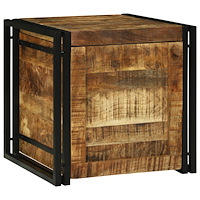vidaXL Förvaringsbox 50x50x50 cm Solid Grovt Mangoträd