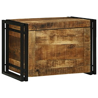 vidaXL Förvaringslåda 60x40x41 cm Solid Grovt Mangoträ