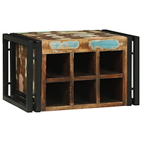 vidaXL Vinställ 46x35x27.5 cm Massivt återvunnet trä
