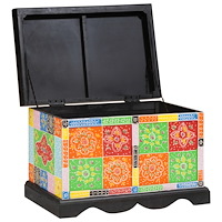 vidaXL Förvaringslåda 60x40x40 cm Massivt Trä Mango