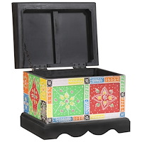 vidaXL Förvaringsbox 40x30x30 cm Massivt Trä Mango