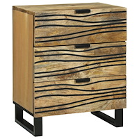 vidaXL Sängbord 50x33x60 cm Massivt Trä Mango