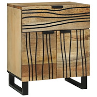 vidaXL Sängbord 50x33x60 cm Massivt Mangoträ