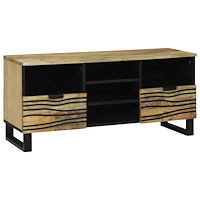 vidaXL TV Bänk 100x33.5x46 cm Solid Mangoträ