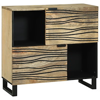 vidaXL Sideboard 80x33.5x75 cm Solid Wood Mango