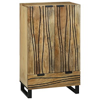 vidaXL Högskåp 60x33.5x100 cm Massivt Trä Mangoträ