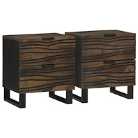 vidaXL Sängbords set 2 st 40x33.5x46 cm Massivt trä Mango