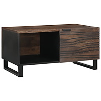 vidaXL Kaffe Bord 80x50x40 cm Massivt Trä Mangoträ & Ingenjörsträ
