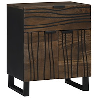 vidaXL Sängbord 50x33x60 cm i massivt trä