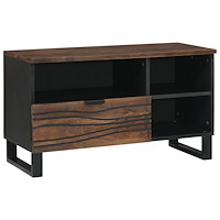 vidaXL TV Skåp 80x33.5x46 cm Massivt Trä Mangou & Ingenjörat Trä