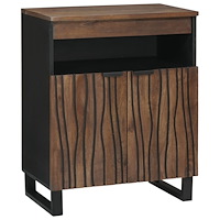 vidaXL Sideboard 60x33.5x75 cm Massivt Trä och Ingenjörat Trä
