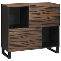vidaXL Sideboard 80x33.5x75 cm Massivt trä Mango