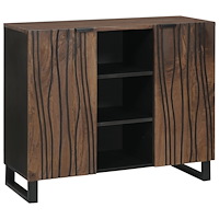 vidaXL Sideboard 90x33.5x75 cm Massivt trä Mangoträd