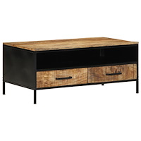 vidaXL Kaffebord 90x50x40 cm Massivt Trä Grovt Mangoträ