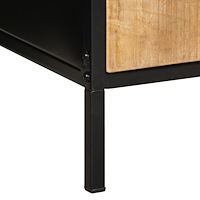 vidaXL Sängbord 2 st 40x35x50 cm Massivt Trä Grovt Mango