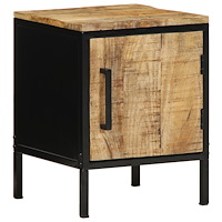 vidaXL Sängbord 30x30x40 cm Massivt Trä Grovt Mango