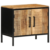 vidaXL Sängbord 50x30x45 cm Massivt Trä Grovt Mango