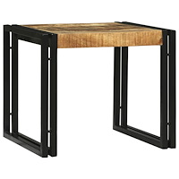 vidaXL 2 Delar Kaffe Bord Set Massivt Grovt Mangoträ
