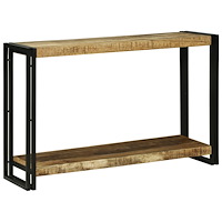 vidaXL Konsolbord 120x33x75 cm Massivt Grovt Trä Mangoträ