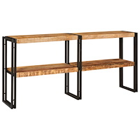 vidaXL Konsolbord 160x33x75 cm Solid Grov Trä Mangoträ