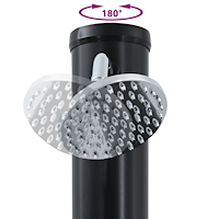vidaXL Utomhus Solardusch med Kran 217 cm 20 L