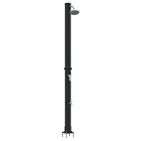 vidaXL Utomhus Solardusch med Kran 217 cm 20 L