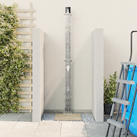vidaXL Utomhus Solardusch med Kran 217 cm 20 L