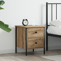 vidaXL Sängbord Artisan Oak 40x42x50 cm Konstruerat trä