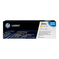 Hewlett-Packard HP 304A - gul - original - LaserJet - tonerkassett (CC532A)