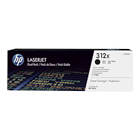 Hewlett-Packard HP 312X - 2-pack - Lång livslängd - svart - original - LaserJet - tonerkassett (CF380X)