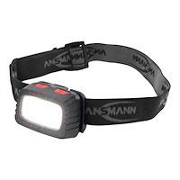 Ansmann ANSMANN HD200B - huvudficklampa - LED - 3 W - svart / röd