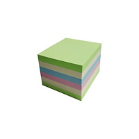 Lyreco Notes LYRECO recycled 75x75mm sort. 6/fp