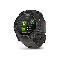 Garmin Garmin Instinct 3 AMOLED - svart fiberförstärkt polymer - Ja smart klocka med band - träkol - 4 GB