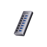 UNITEK Unitek H1314A - hubb - 7-in-1, individual switches - 7 portar