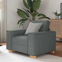 vidaXL Soffa mörkgrå 60 cm tyg