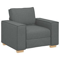 vidaXL Soffa mörkgrå 60 cm tyg