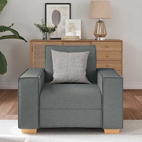 vidaXL Soffa mörkgrå 60 cm tyg