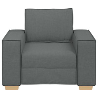 vidaXL Soffa mörkgrå 60 cm tyg
