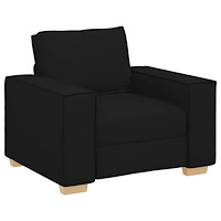vidaXL Soffa svart 60 cm tyg