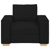 vidaXL Soffa svart 60 cm tyg